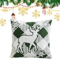 thumbnail image 4 of Funda Cojín Jacquard Navideño (Alce) Verde, 4 of 9