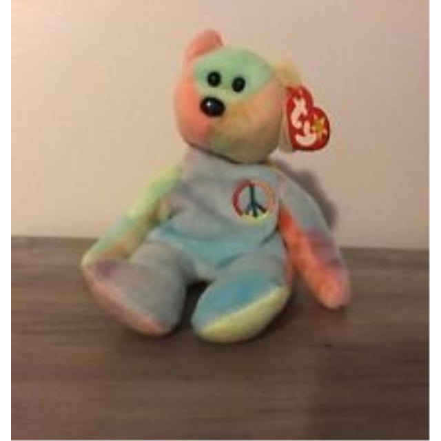 Ty Beanie Baby Peace Bear for sale online 