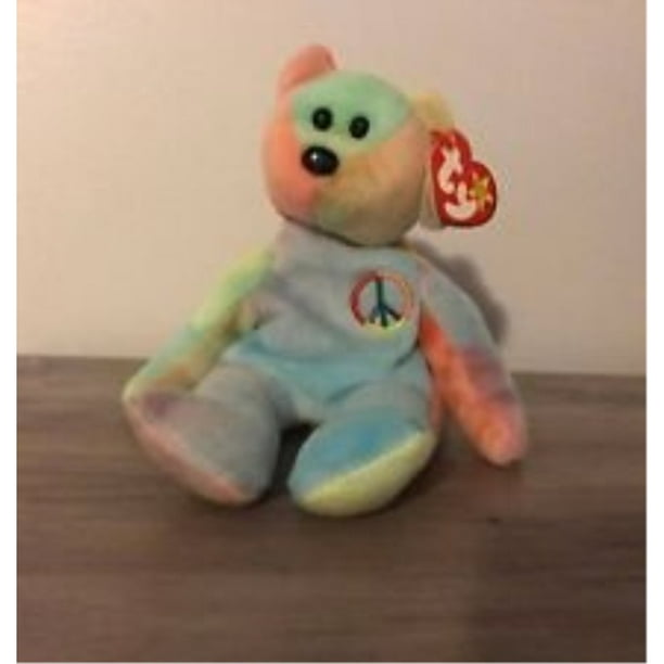 peace bear beanie buddy