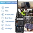 thumbnail image 3 of Ham Radio BAOFENG UV-5R portátil de largo alcance de 8 W, paquete de 2 unidades, 3 of 9