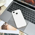 thumbnail image 4 of Silicone Case for iPhone 14 Plus 6.7 Inches, Fine Hole Scratch Proof, Shock Proof Fingerprint All-Round Protection Mobile Phone Case(White), 4 of 12
