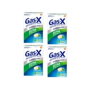 Gas-X Chewables Extra Strength Peppermint Creme Tablets, 18 Ct, 4-Pack