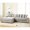 Gray, variant on Square Armrests - Versatile Chaise Daybed Use - Living Room Setting - Luxurious Corduroy Sofa