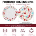 thumbnail image 5 of Tcwhniev 36"-44" Fitted Round Tablecloth, Elastic Edge PVC Table Cover, Waterproof Flannel Backed for Picnic Patio Indoor Outdoor, 5 of 7