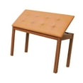 thumbnail image 4 of TISHITA Piano Bench Bookcase Stool Keyboard Seat for Performances Stage Guzheng orange, 4 of 8