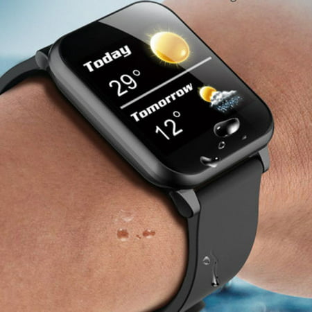 Waterproof Sport Smart Watch Blood Pressure Heart Rate Monitor iPhone &