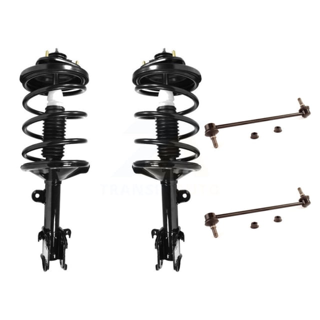 Transit Auto Front Complete Shock Assembly and TOR Link Kit for Car 1999-2004 Honda Odyssey - Left Right Side (Driver Passenger) KSS-100747