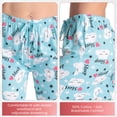 thumbnail image 4 of Just Love Women Pajama Pants Sleepwear (Lemon - Coffee Time Penguin, Large), 4 of 7