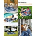 thumbnail image 5 of Outdoor Rug 5x8 ft Navy Blue and Gold Marble Texture Waterproof Outdoor Patio Rug Mat Non Slip Outside Area Rugs Carpet for RV,Camping,Porch,Deck,Pool,Balconybackyard,Abstract Lines, 5 of 9