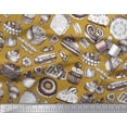 thumbnail image 3 of Soimoi polyester Crepe Fabric Cupcake,Donut & Cookies Food Print Fabric by Yard 52 Inch Wide, 3 of 3