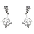 thumbnail image 1 of JOYARIS Aretes Broquel Pendiente Nudo De Bruja Zirconia Plata Ley925 A-0000118, 1 of 3