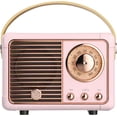 thumbnail image 1 of Altavoz Bluetooth SpringFlora Retro Inalámbrico Rosa 400mA, 1 of 8