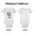 thumbnail image 3 of Future Soccer Player Cuba Soccer Fan Cute Baby Clothes Unisex (White, 0-3 Months), 3 of 5