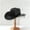 Black, variant on Cowgirl hat Elegant Light Hat With Shiny Tassel Cowboy Hat Wide Brim Dating Hat Blue