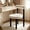 Black and White, variant on SJZNOI Small Armless Teddy Fleece Vanity Desk Chair, Ergonomic Design with Back & Lumbar Support, Cozy Computer Chair for Bedroom, Makeup Room, Teens and Adults (Black)