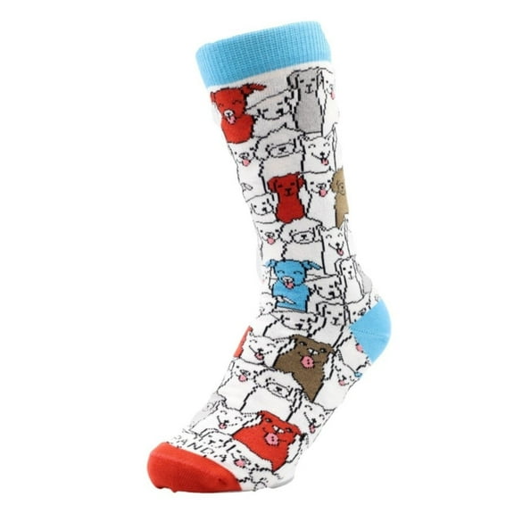 Colorful Surprise Dog Pattern Socks (Adult Small - Shoe Sizes 2-5)