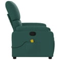 thumbnail image 6 of vidaXL Dark Green Fabric 6-Point Massage Recliner Chair for Living Room, Adjustable Back & Footrest, 6 of 6