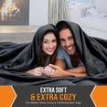 thumbnail image 2 of Manta EasyFluffy de gran tamaño, 300 x 300 cm, extra suave, negra, 2 of 9