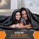 thumbnail image 2 of Manta EasyFluffy de gran tamaño, 300 x 300 cm, extra suave, negra, 2 of 9