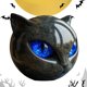 thumbnail image 1 of Halloween Cat Sculpture Resin Tabletop Statue For Home Decor () Black Blue, 1 of 9