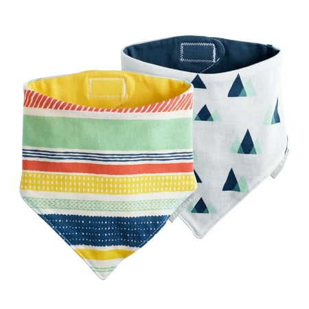 UPC: 0614002017616 | JJ Cole Reversible Bandana Bib Set 2 Pack Como Se Llama