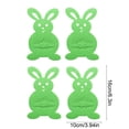 thumbnail image 3 of dajkiuy 4Pcs Easter Bunny Cutlery Pouch Set, Rabbit Silverware Holders, Cutlery Storage Bags, Festive Table Decor, Holiday Table Supplies, Easter Dinnerware Accessories, Spring Party Favors, 3 of 6