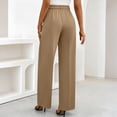 thumbnail image 4 of Inglocry Women's Wide Leg Dress Pants 2026 High Waisted Business Casual Palazzo Pants Work Office Slacks Trousers Khaki L, 4 of 9