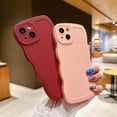 thumbnail image 3 of Compatible with iPhone 15 Plus 2023 6.7", Cute Kawaii Curly Wave Frame Shape Soft Silicone Shockproof Protective Phone Cover for Women Girls, Green, 3 of 15