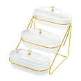 thumbnail image 3 of TISHITA Serving Platters Dried Fruit Plates 3 Tier Portable with Lid Bowls Appetizer Tray Candy Nut Dishes for Fruits Cookies clear, 3 of 8