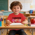thumbnail image 3 of Bmisegm Chemises Garçons Graphique Manches Courtes T-Shirt pour Enfants Saison Scolaire Confortable Décontracté Col Rond T-Shirt Tout-Petit Manches Courtes T-Shirt Rouge 1-2 Ans, 3 of 5