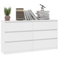 thumbnail image 4 of vidaXL Sideboard Chipboard Drawer Side Cabinet Storage Cupboard Multi Colors, 4 of 30