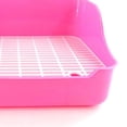 thumbnail image 2 of Maoww Rabbit Toilet Box Tray Small Pet Potty Trainer Guinea Pig Poop Tray Pink, 2 of 9