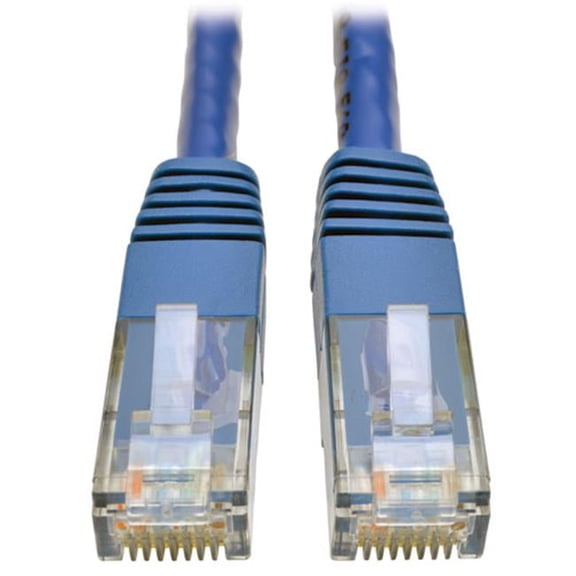 6 ft. Cat6 Gigabit Molded Patch Cable UTP PVC RJ45 Male-Male 550MHz - Blue
