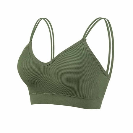 

Egmy Women s Ruched Sports Bras Padded Workout Tops Medium Support Crop Tops