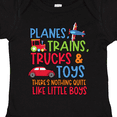 thumbnail image 4 of Inktastic Planes Trains Trucks and Toys Nothing Quite Like Little Boys Boys Baby Bodysuit, 4 of 5