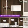 thumbnail image 3 of Single Shelf Shower Niche With Drainage Slope - Recessed Wall Bathroom Niche DV-1SN0341W, 3 of 10