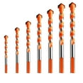 thumbnail image 1 of EeaseMX Juego de 7 brocas espirales triangulares de aleación, herramientas rotativas para azulejos de vidrio, 1 of 7