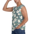 thumbnail image 3 of Fotbe Men's Flower Print Men's Sleeveless Muscle Tank Tops Casual T-Shirts for Gym Workout Beach-Medium, 3 of 8
