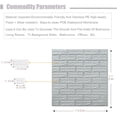 thumbnail image 3 of Gray 70x77cm PE Foam Self Adhesive 3D Wall Stickers Wallpaper, 3 of 8