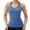 Blue, variant on Women's Solid Yoga Vest Sports Quick Drying Tank Top Breathable Activewear Camisole