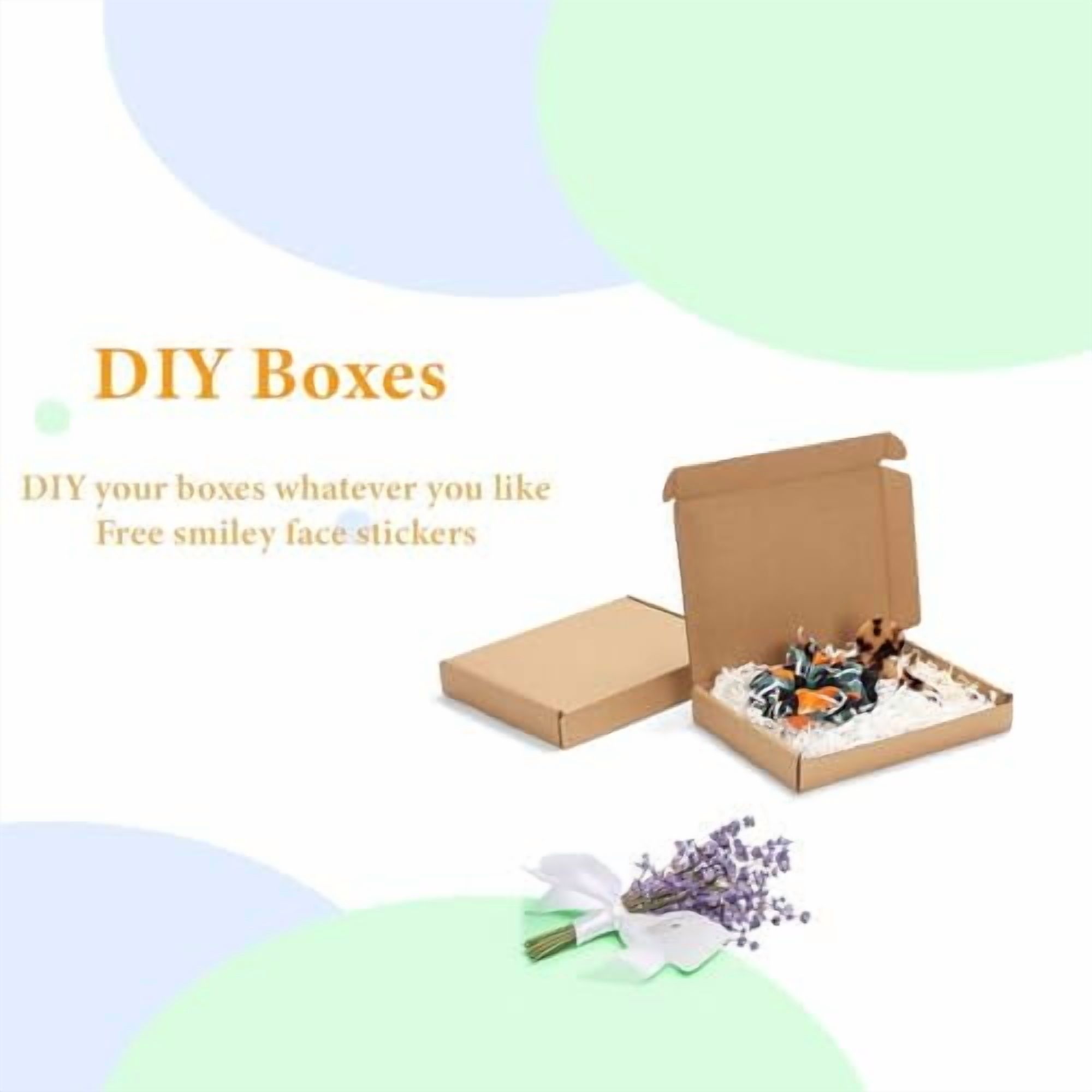 7x5x1 Inches Shipping Boxes Pack of 25, Small Corrugated Cardboard Box for Mailing Mailer Packing, Brown