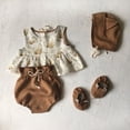 thumbnail image 3 of Newborn Kid Baby Girl Clothes Ruffle Top Shorts Floral Outfit Animal Print Set, 3 of 4