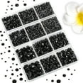 thumbnail image 2 of BEADSLAND 6736PCS Hotfix Rhinestones for Crafts, 5 Sizes, SS6-SS30, Black, 2 of 4
