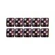 thumbnail image 5 of Paquete de 10 dados de seis caras, juguetes de barra opacos D6 de 16 mm para juegos de mesa de rol y matemáticas. Azul, 5 of 6