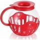 thumbnail image 5 of Microwave Popcorn Maker Red Mini Bucket Style Popcorn Bowl Silicone Lid Microwave Safe, 5 of 5