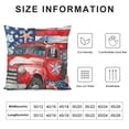 thumbnail image 5 of SHANXI Truck American Flag Couch Pillow Cases Throw Pillows For Party Room 18x18in, 5 of 5