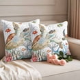 thumbnail image 2 of Brown Sea Turtle Coastal Outdoor Waterproof Pillow Covers, Summer Beach Coral Starfish Nautical Decorative Square Throw Pillowcase Sofa Cushion Sham for Patio/Couch/Chair, 20"x20" 2 Pack, 2 of 8