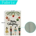 thumbnail image 5 of Merry Christmas The Nutcracker Garden Flag Xmas Winter Small Burlap 12.5x18 Vertical Double Sided Outside Yard Holiday Outdoor Farmhouse Decoration, 5 of 6