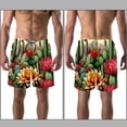 thumbnail image 3 of luoweisi Men's Beach Shorts Quick Dry Swim Trunks with Mesh Lining Cactus XL, 3 of 5