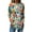 Saffron, variant on WTOBBY Casual Women's Flower Print Long Sleeve T-shirt Top with Loose Round Neck Pullover Style Lightweight and Stretch Fabric Perfect for Comfortable Daily Outfit,Dark Blue L